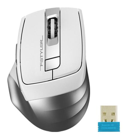 Мышь Fstyler FB35 бел./сер. оптическая 2000dpi беспроводная BT/Radio USB 6but ICY WHITE A4TECH 1379900