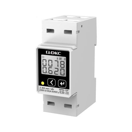 Многофункциональное измерительное устройство МРМ, RS-485, LCD дисплей,однофазный на DIN-рейку - MPM-12P ДКС DKC (ДКС) арт. MPM-12P