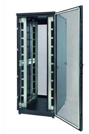 Шкаф Racknet S3000 47U 800х800 передн. дверь перф. 1-створч. задн. 2-створч. черн. Eurolan 60F-47-88-34BL