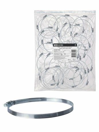 Хомут червячный, d 140-160 мм, оцинк (упак. 100 шт) | SQ1807-0360 TDM