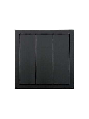 Выключатель 3-кл. СП ZIMA IP20 10А безвинт. зажим черн. бархат LEZARD 704-4288-109QC