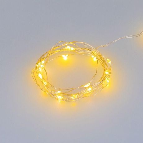 Гирлянда светодиодная ARD-DEW-HOME-2000-CLEAR-20LED-STD Yellow (1.5V, Battery Pack, Cork) (Ardecoled, IP20) - 048694 Arlight