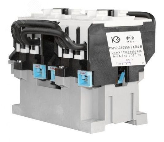 Контактор электромагнитный реверсивный ПМ12-040550 УХЛ4 В, 220В, (2з) - 050550200ВВ220000010 КашинЗЭА