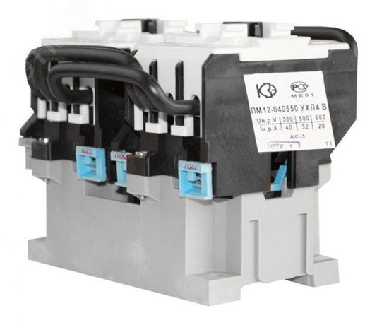 Контактор электромагнитный реверсивный ПМ12-040550 УХЛ4 В, 380В, (2з) - 050550200ВВ380000010 КашинЗЭА