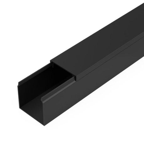 Кабель-канал 25х25 L2000 с двойн. замком черн. Промрукав PR03.0213 Строитель