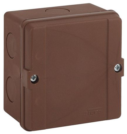 Коробка распределительная Тусо для о/п, 98х98х60мм не распростр.горение HF без вводов, IP65 керам.клеммник на 3 пол до 6мм2 TYCO 67048НГ-06-03