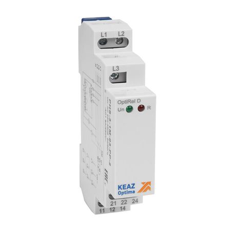 Реле контроля фаз OptiRel D PHS-3-1M-03-PP-2 чередования обрыва 3Ф 2СО | 331997 КЭАЗ
