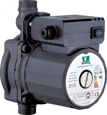 Насос повышения давления GRS12/9-Z, 120вт, напор 9м, производительность 33л/мин, бесшумный - 00000000035 Pumpman