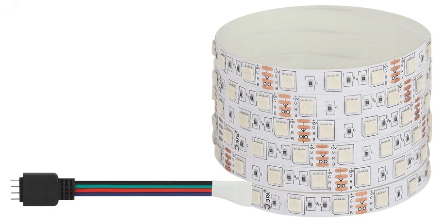 Лента светодиодная LS5050-60LED-IP20-RGB-eco-5m 12В RGB Made In China (Энергия света) арт. Б0035606