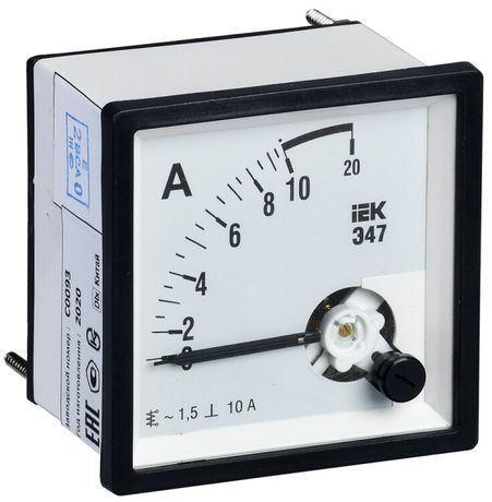 Амперметр Э47 10А кл. точн. 1,5 72х72мм | IPA10-6-0010-E IEK