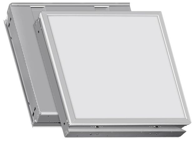 Светильник светодиодный аварийный CSVT OPERLUX-А 50 607х588х80 CRI80 5000 opal-sand IP20 белый встраиваемый грильято с БАП на 1 час LUXDATOR CON - ЦБ-00008446