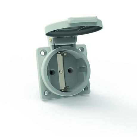 Розетка встраиваемая Schuko 16А 3п 250В IP54 сер. Quick Connect Bals 71100 71100-Bals