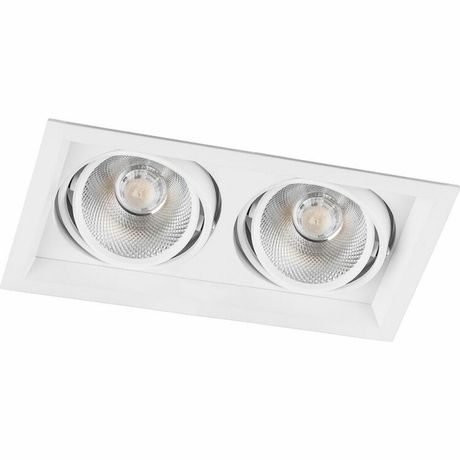 Светильник светодиодный встраиваемый карданный AL202, 2x20W, 3600 Lm, 4000К, 35 градусов, белый | 29777 FERON