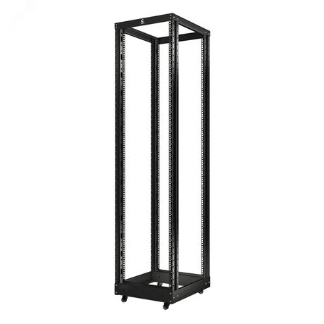 Стойка открытая с 19дюймов 32U двухрамная усиленная цвет черный - RA-32U-1000-BK Cabeus 10158c