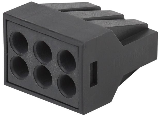 Аксессуары для клемм NO-224-58 ЭРА Клемма СМК с пастой серии 306, 6 отверстий, 0,5-2,5 мм2 (упак 4 | Б0043976