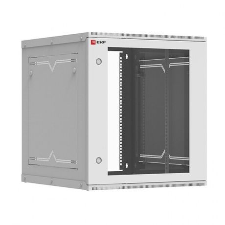 Шкаф телекоммуникационный настенный разборный 12U (600х650) дверь стекло, Astra A серия EKF Basic | ITB12G650D