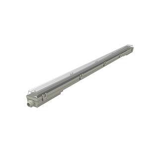 Светильник влагозащитный ДСП СПП-Т8-G13 1260х70х61 мм IP65 для светодиодных LED ламп 1х1200 с отражателем INDUSTRY Gauss - 909410112