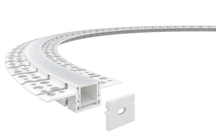 Профиль алюминиевый гибкий для встр. в ГКЛ 2000х20х10мм (60х10мм 2 вылета 20мм макс. шир. ленты 15мм) VARTON V4-R0-70.0001.KIT-2010DG VARTA