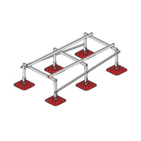 Конструкция опорная для установки оборудования TECHNORAPTOR FOOT 1000х2000 тип 2 KM-TR-F-SSEI-1000-2000-2 КМ TR0005 КМ-Профиль