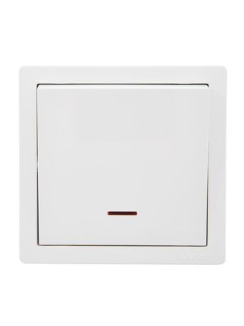 Выключатель 1-кл. ОП LETO с индикацией бел. LEZARD 752-0200-111