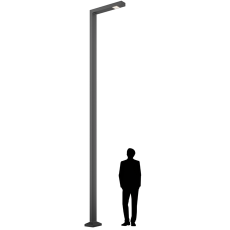 Осветительный комплекс POKER LED 55W DW 740 RAL9005 L-SHAPE 6M (в комплекте ЗДФ) | 1739000050 Световые Технологии