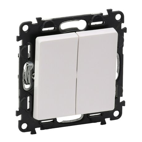 Переключатель 2-кл. СП Valena Life 10А IP20 250В с лицев. панелью безвинтов. зажимы механизм бел. Leg 752408 Legrand