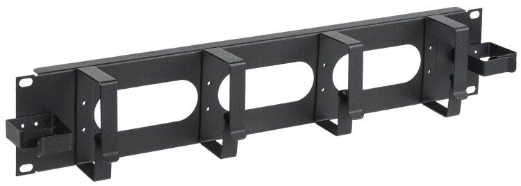 Органайзер кабельный 2U 2 боковых горизонтальных и 4 вертикальных кольца черный - CO05-2M6R IEK