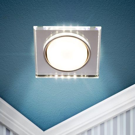 Встраиваемый светильник со светодиодной подсветкой DK LD50 MR GX53 зеркальный - Б0057472 ЭРА