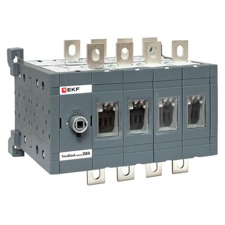 Рубильник 250A 4P реверсивный без рукоятки управления TwinBlock | tb-s-250-4p-rev EKF