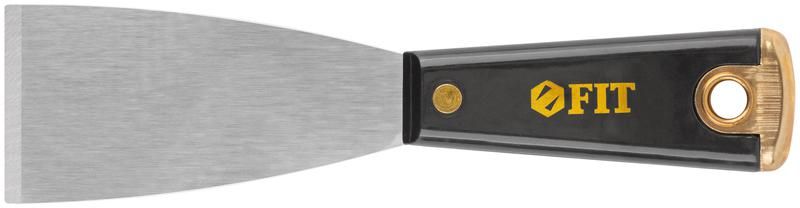 Шпатель для удаления ржавчины профи толщ. лезвия 1мм пластик. ручка сметал. бойком 2дюйм (50мм) FIT 06390 РОС