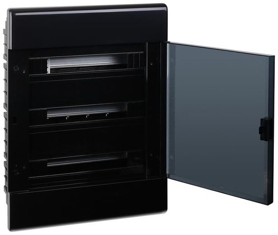 Щиток Тусо скрытая проводка на 54 модуля с дверцей 645х464х116мм (черный) Ruvinil 68154Ч TYCO