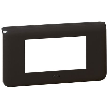Рамка - Программа Mosaic 4 модуля горизонтальная антрацит | 079054 Legrand