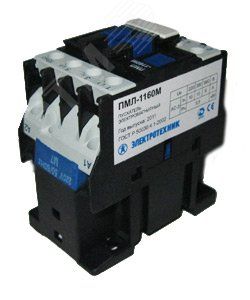 Пускатель электромагнитный ПМЛ-1160М УХЛ4 Б 10А 36В/50Гц 1НО IP20 нереверсивный без реле Электротехник ET543043