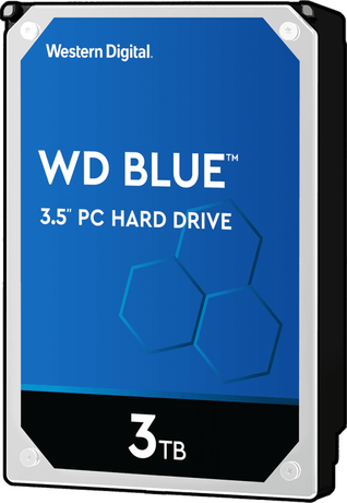 Диск жесткий WD30EZAZ HDD WD SATA3 3Tb Blue 5400 256Mb 3.5дюйм 1000621789