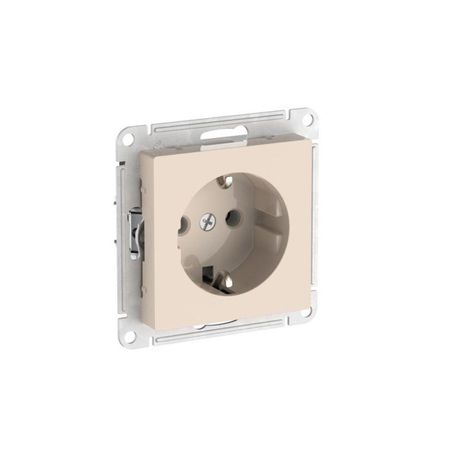 Розетка AtlasDesign 16А с заземл. быстрозажим. клем. механизм беж. SE ATN000243S APC
