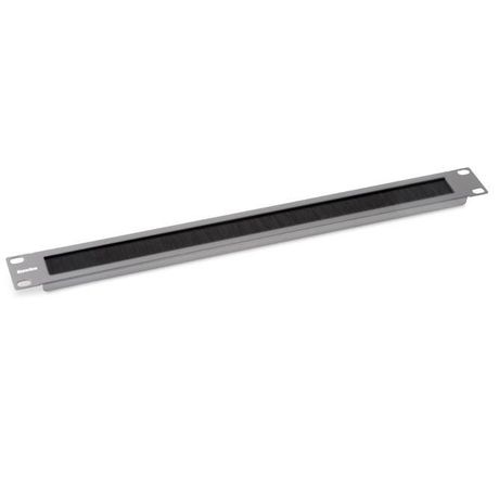 BPB19-1U-RAL7035 Фальш-панель на 1U, с щеточным вводом, цвет серый (RAL 7035) | 452154 Hyperline