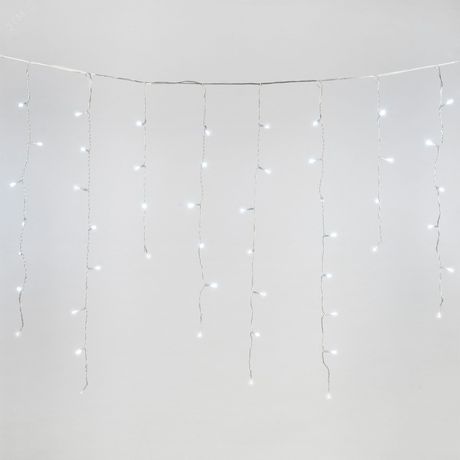 Бахрома светодиодная со статическим свечением 6м Соединяемая 200 светодиодов Белый свет Провод прозрачный ULD-B6007-200/STK WHITE IP44 ТМ Uniel - UL-00010890