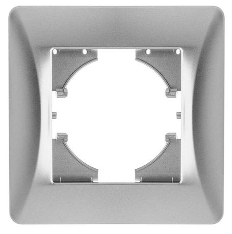 Рамка 1-местная Ugra, серебро - С1110-004 GUSI