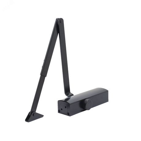 Доводчик дверной БУЛАТ PROFI ДД 802/3 A-B (40-90 кг) черный, морозостойкий - 15009 ПТК