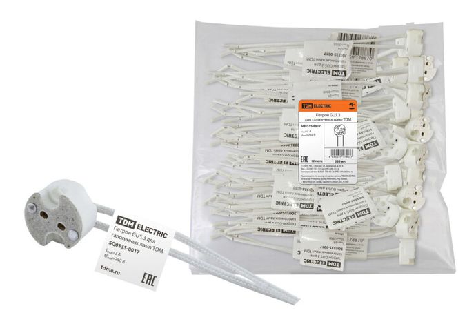 Патрон для галогенных ламп GU5.3 | SQ0335-0017 TDM