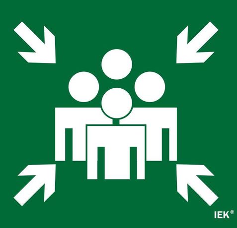 Этикетка самоклеящаяся 310х280мм ''Место сбора'' IEK - LPC10-1-31-28-MSTS