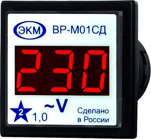 Вольтметр цифровой ВР-М01-29СД АС15-450В УХЛ4 спец. Меандр A8302-16938599