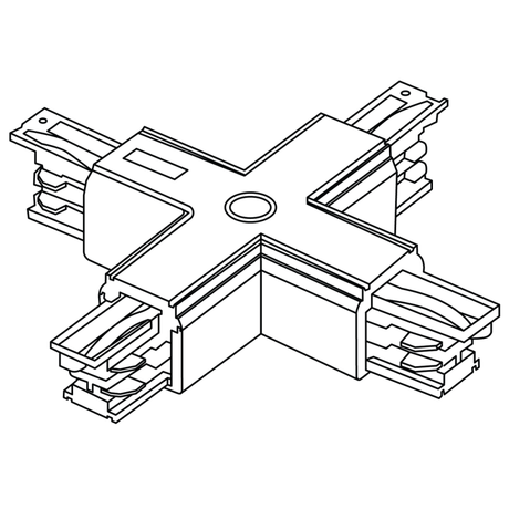 Соединитель TF X-образный металлик | 4909001340 Световые Технологии