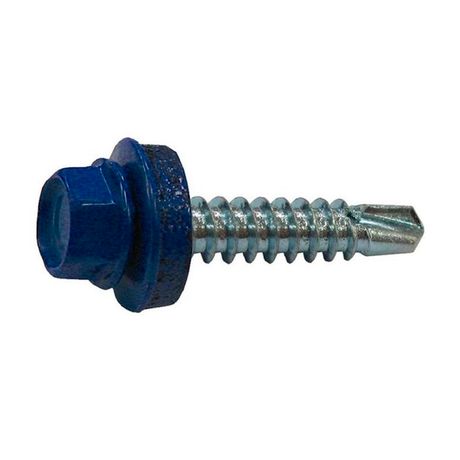 Саморез КР св. 4,8х28 RAL-5005 (насыщенный синий) (300 шт) - ведро ( 1,584 кг) | 124451 Tech-KREP