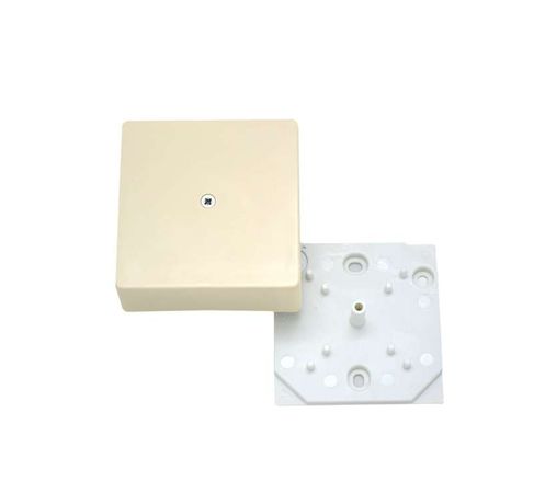 Коробка распределительная 75х75х30 без клеммника, слоновая кость | КРК2702 02-01 HEGEL