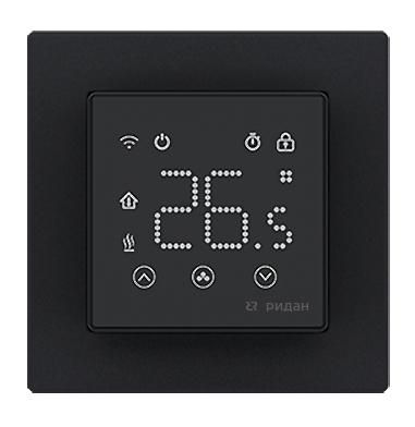 Терморегулятор с комбинацией датчиков Ридан Clever Wi-Fi черный 16А - 21RT0109R