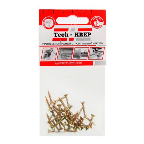 Саморез ШУж 3,5х16 пот. гол. (30 шт) - пакет ( 0,026 кг) | 102479 Tech-KREP