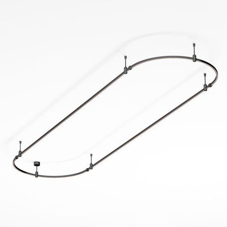 Трек ART-APRIORI-OVAL-ROD-200-3000x1000 (BK) (ARL, IP20 металл, 3 года) - 048507 Arlight
