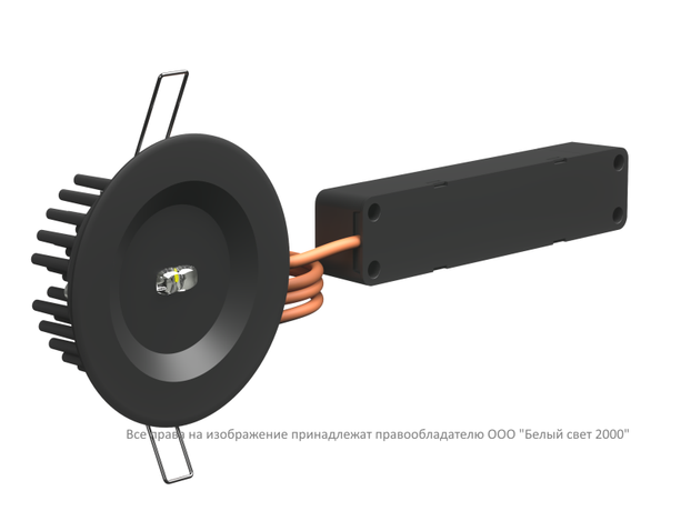 Светильник аварийный BS-ARUNA-10-L2-ELON IP40 Black Белый Свет a31779