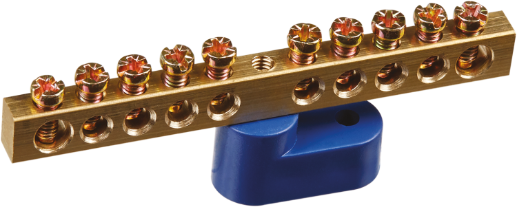 Шина нулевая на одном угловом изоляторе 6х9-10 Navigator 71166 17302